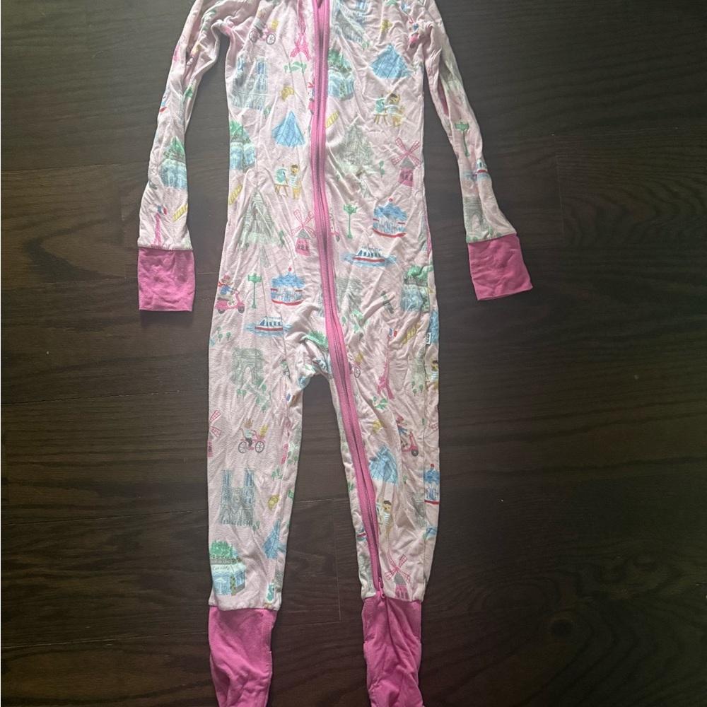 Little Sleepies 3T Pink Weekend in Paris Zippy Kids Pink Patterned One Piece